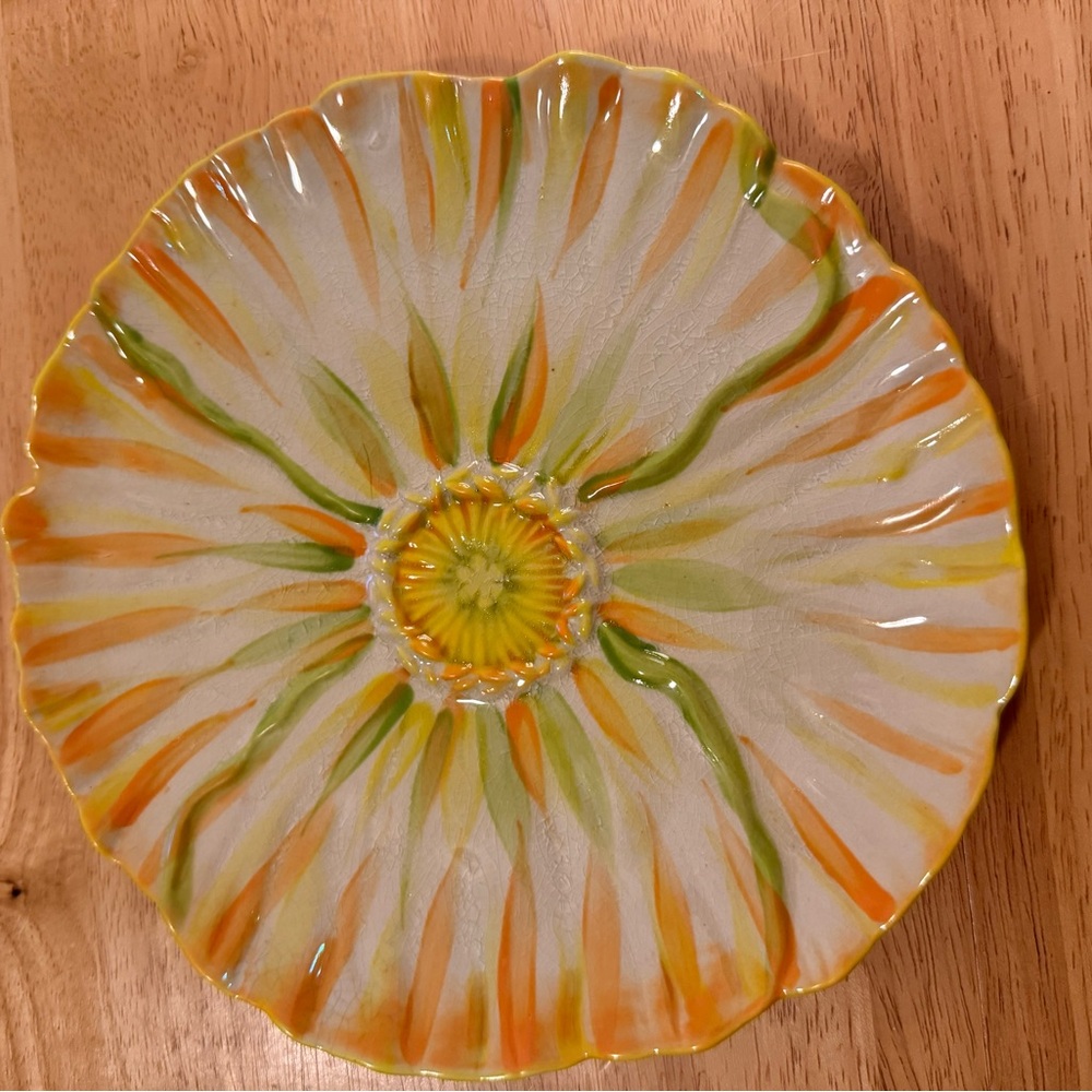 NEW - Anthropologie Textured Ceramic Plate